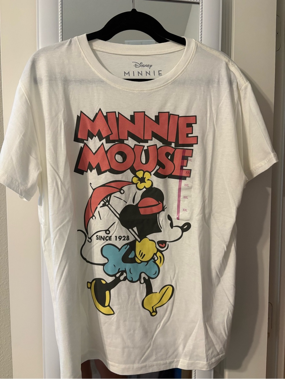 Disney Minnie Mouse White Graphic Tee